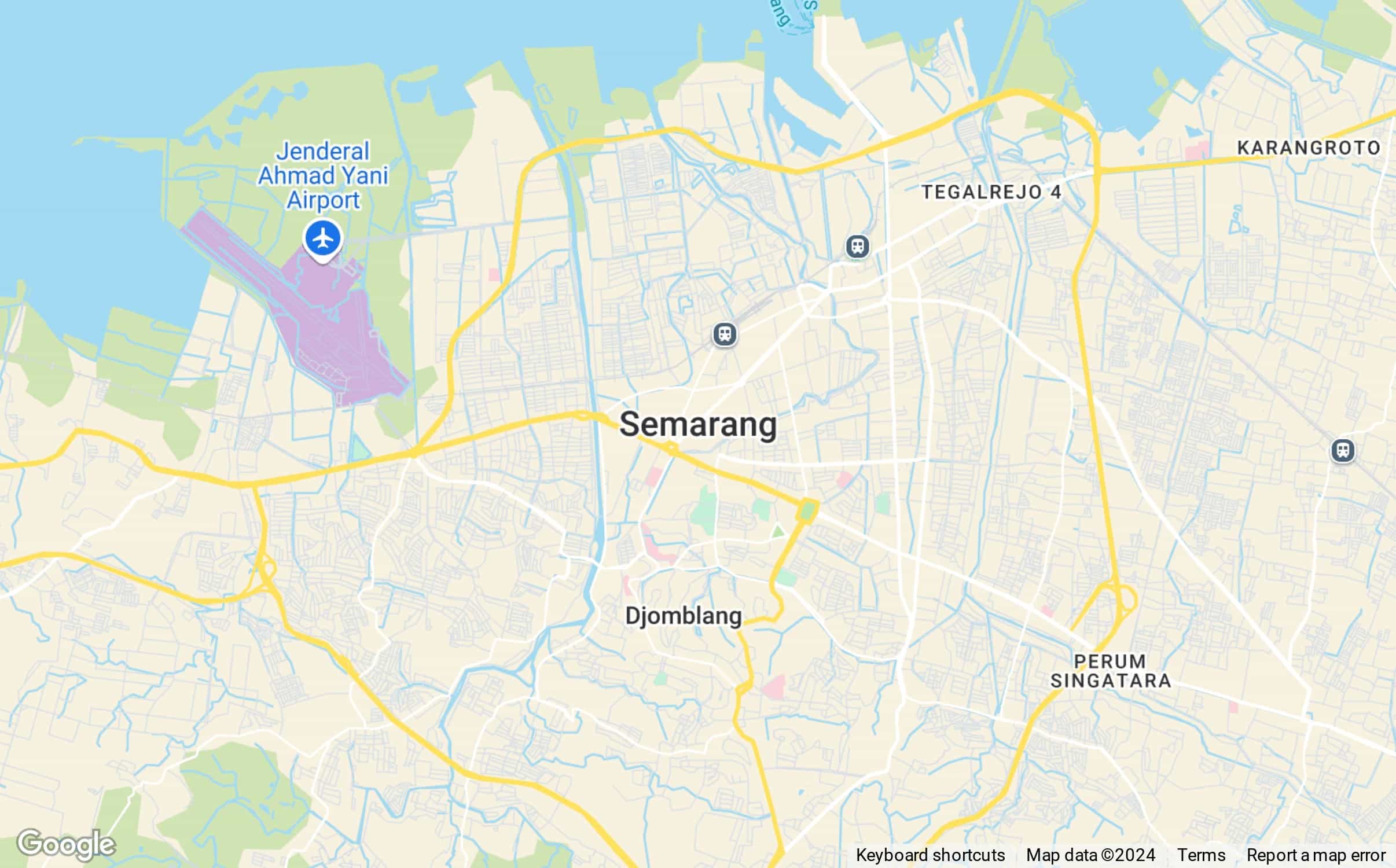 Map of Semarang, Indonesia